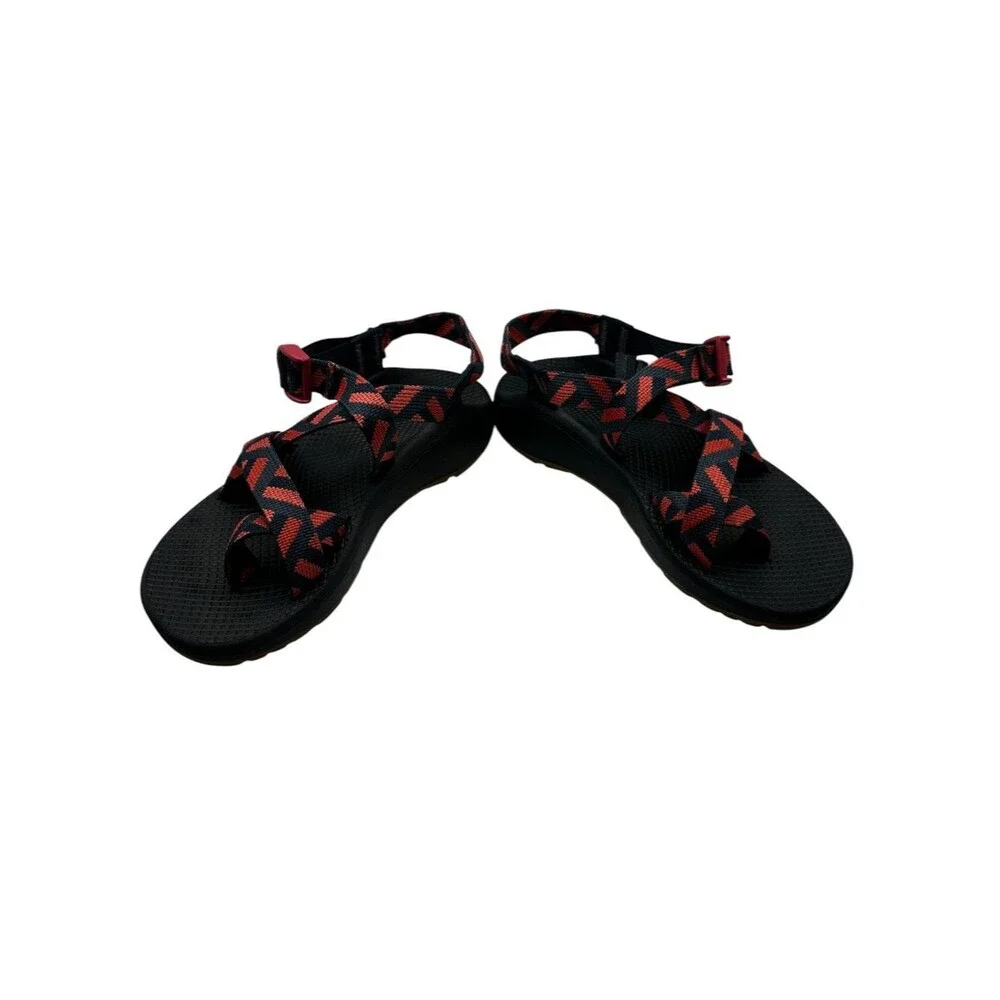 Chaco Z/2 Classic Sandals Womens 7 Salmon Pink Navy Toe Loop Hiking Trail
